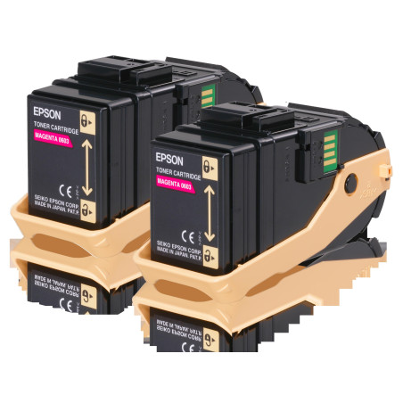 C13S050607 EPSON ACULASER C9300 TONER MAGENTA (PACK 2)