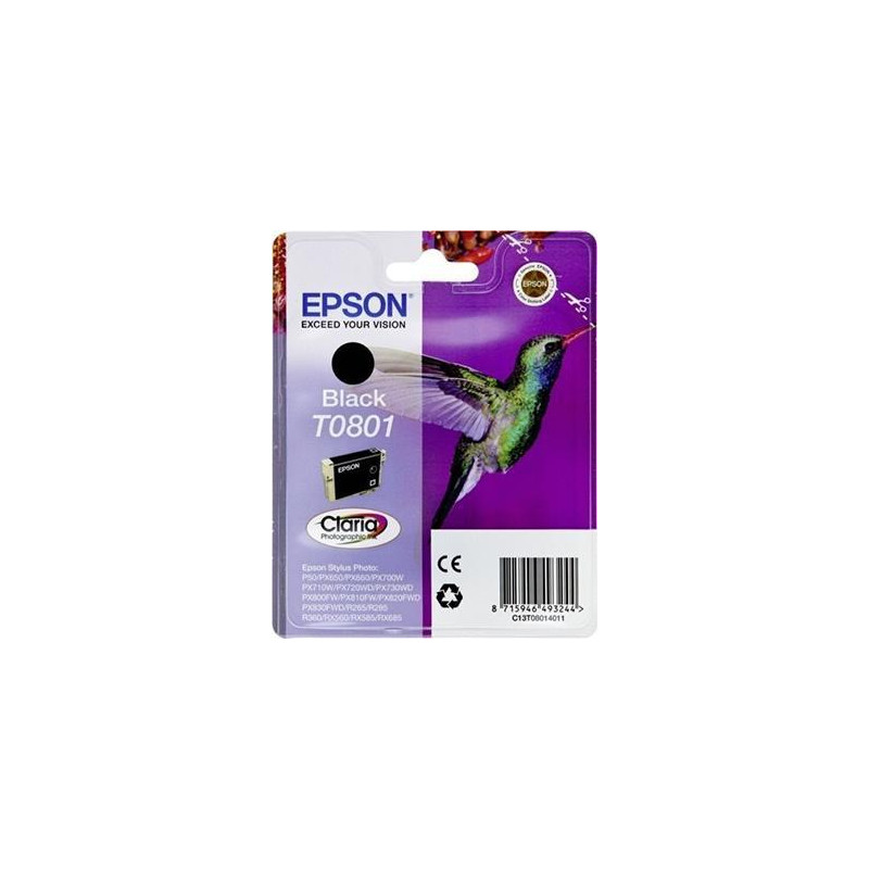 C13T08014011 EPSON STYLUS PHOTO R-265/360/RX-560/585/685 CARTUCHO NEGRO