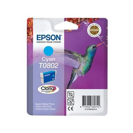 C13T08024011 EPSON STYLUS PHOTO R-265/360/RX-560/585/685 CARTUCHO CIAN