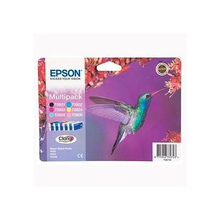 C13T08074011 EPSON STYLUS PHOTO R-265/360/RX-560/585/685 CARTUCHO MULTIPACK 6 COLORES