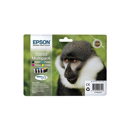 C13T08954010 EPSON STYLUS S20/SX105/SX205/405 MULTIPACK (T089140+240+340+440)