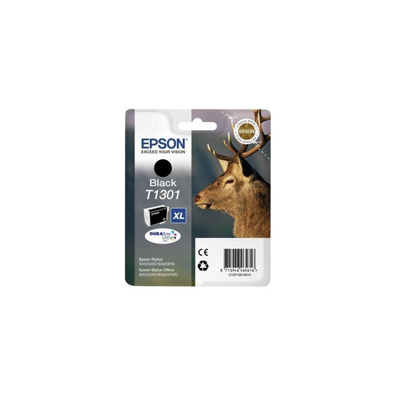 C13T13014012 EPSON TINTA NEGRO STYLUS SX525WD/620FW/ OFFICE B42WD/ 525WD/625FWD/925FWD