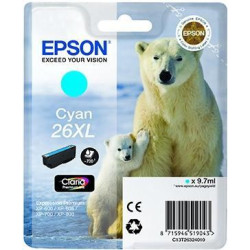 C13T26324012 EPSON TINTA CIAN CLARIA PREMIUM XP 510 520 600 605 610 615 620 625 700 710 720 800 810 820 - 26XL ALTA CAPACIDAD