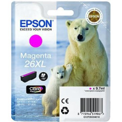 C13T26334012 EPSON TINTA MAGENTA CLARIA PREMIUM XP 510 520 600 605 610 615 620 625 700 710 720 800 810 820 - 26XL ALTA CAPACIDAD