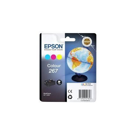 C13T26704010 EPSON SINGLEPACK COLOUR WF-100W 267 INK CARTRIDGE