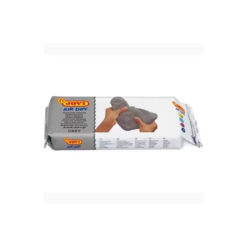 86G JOVI AIR DRY PASTILLA DE PASTA MODELAR ENDURECE AL AIRE 1000GR GRIS