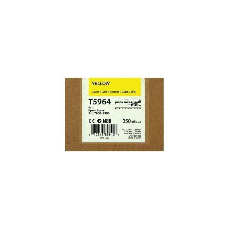 C13T596400 EPSON CARTUCHO DE TINTA AMARILLO STYLUS PHOTO SP 7700/7890/7900/WT7900/9700/9890/9900