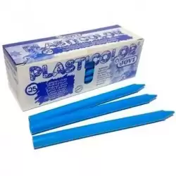 92505 JOVI CERAS PLÁSTICAS CRAYONS STUDENT UNICOLOR AZUL CLARO CAJA 25 UD