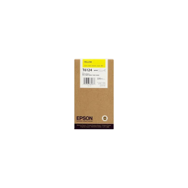 C13T612400 EPSON TINTA  GF STYLUS PHOTO 7450/9450/7400/9400 CARTUCHO AMARILLO ALTA CAPACIDAD