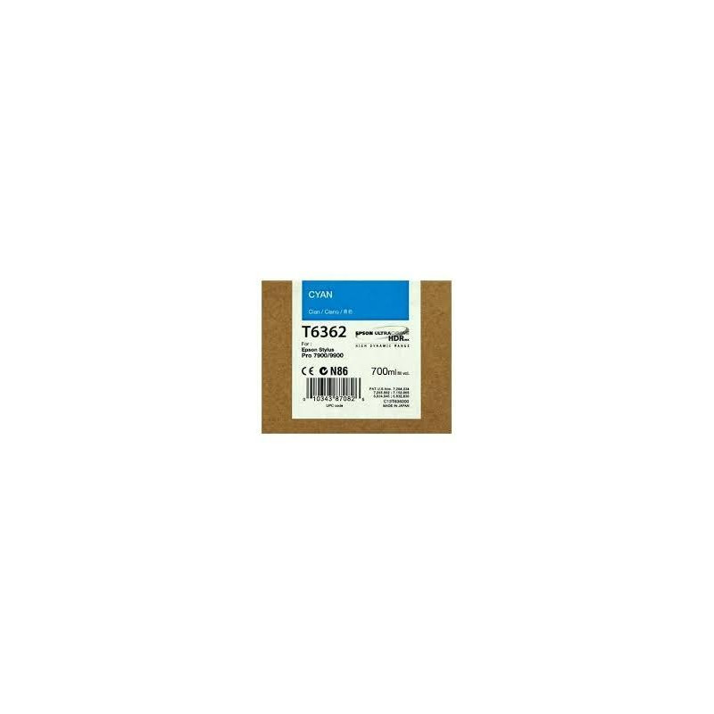 C13T636200 EPSON GF STYLUS PHOTO 7900/9900 CARTUCHO CIAN