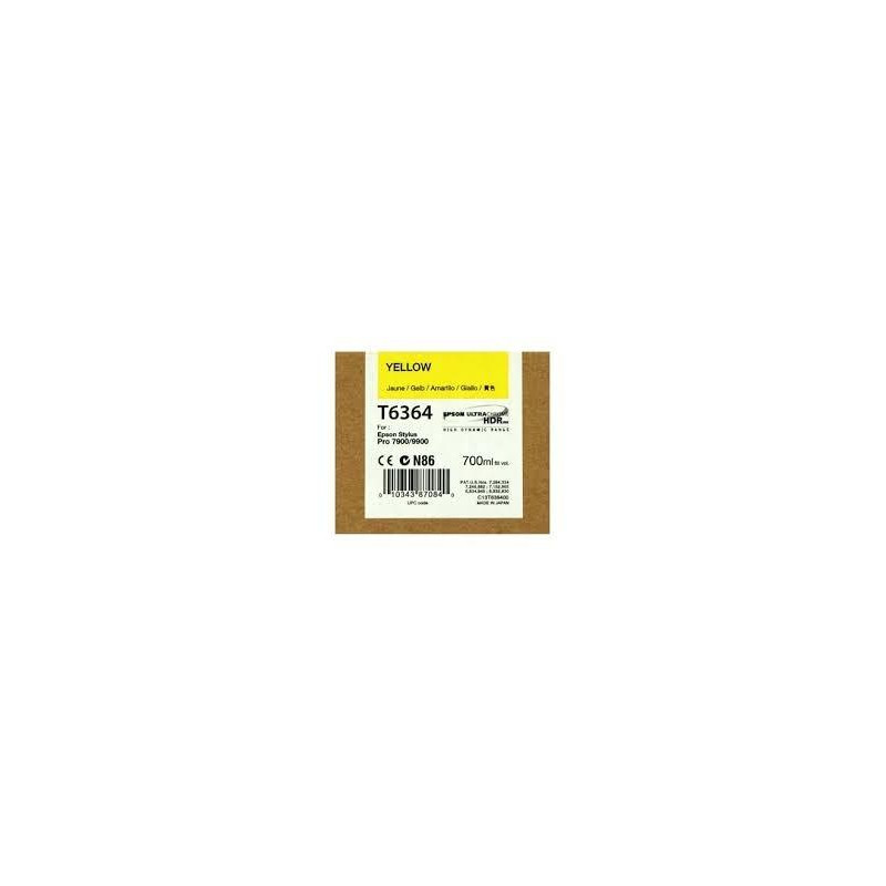 C13T636400 EPSON GF STYLUS PHOTO 7900/9900 CARTUCHO AMARILLO