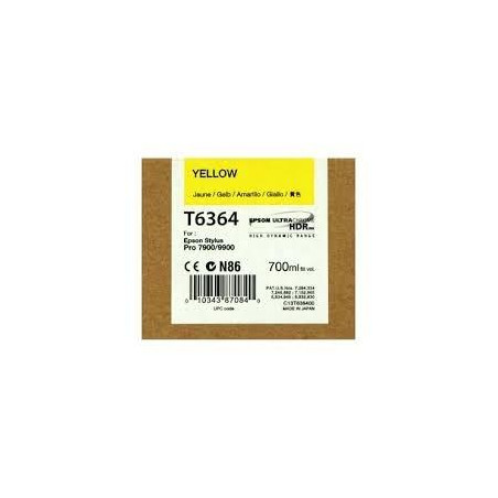 C13T636400 EPSON GF STYLUS PHOTO 7900/9900 CARTUCHO AMARILLO