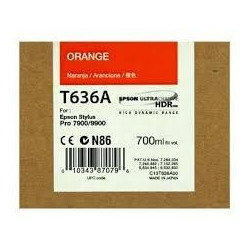 C13T636A00 EPSON GF STYLUS PHOTO 7900/9900 CARTUCHO NARANJA