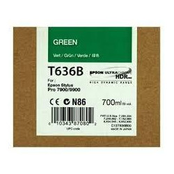 C13T636B00 EPSON GF STYLUS PHOTO 7900/9900 CARTUCHO VERDE