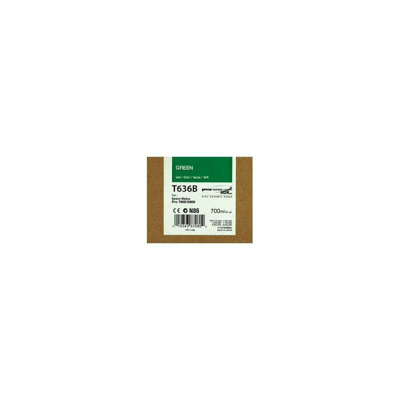 C13T636B00 EPSON GF STYLUS PHOTO 7900/9900 CARTUCHO VERDE