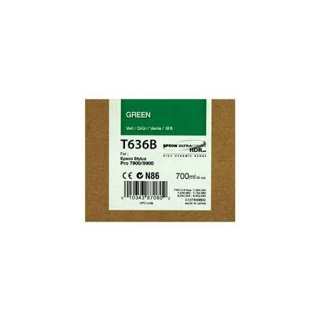 C13T636B00 EPSON GF STYLUS PHOTO 7900/9900 CARTUCHO VERDE