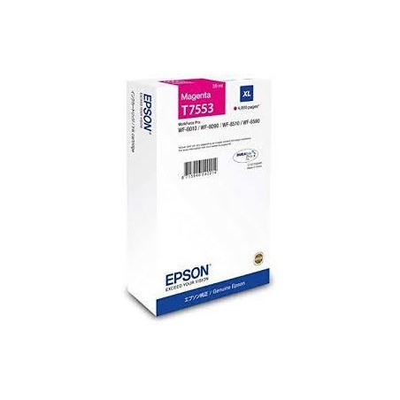 C13T755340 EPSON CARTUCHO  MAGENTA XL 4000P WF-8XXX