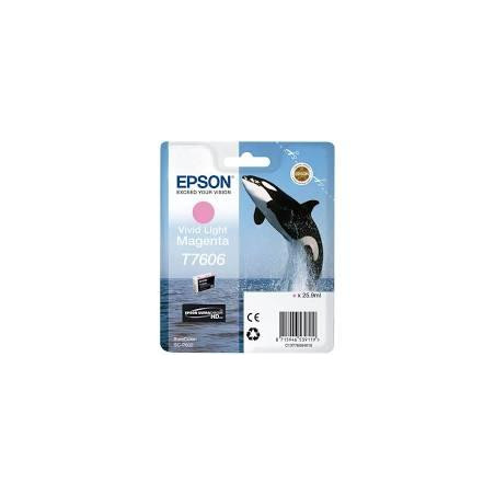 C13T76064010 EPSON SURECOLOR SC P600 CARTUCHO MAGENTA VIVO CLARO