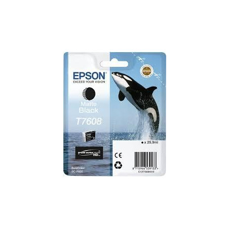 C13T76084010 EPSON SURECOLOR SC P600 CARTUCHO NEGRO MATE