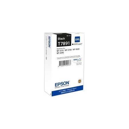 C13T789140 EPSON CARTUCHO NEGRO XXL 4000 PAGINAS WORKFORCE PRO WF-5XXX SERIES