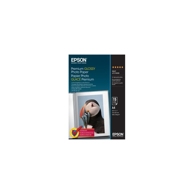 C13S042155 EPSON PAPEL PREMIUM GLOSSY PHOTO 255 GR