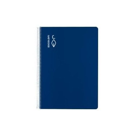 180939805 ESCOLOFI CUADERNO ESPIRAL 40H A4 70GR PAUTA 3MM C/MARGEN AZUL