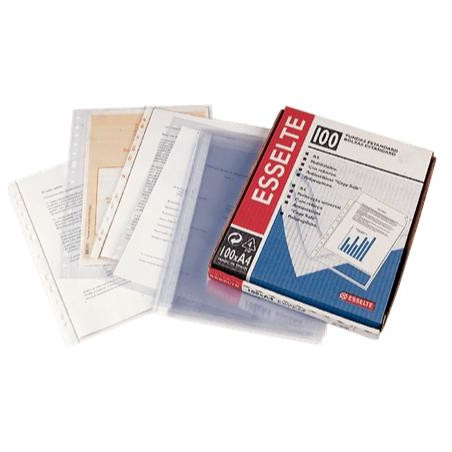 2530 ESSELTE FUNDA PORTADOCUMENTOS MULTITALADRO-16 PVC LISO C/REFUERZO FOLIO 80 MICRAS CAJA -100U-