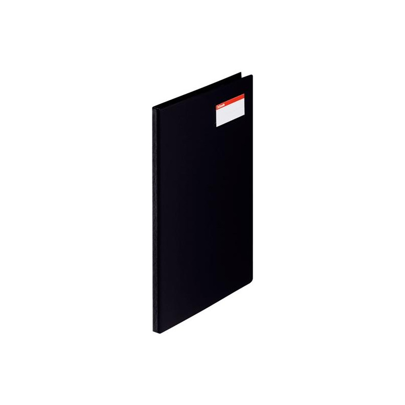 27347 ESSELTE CARPETA CON PINZA MINICLIP LATERAL A4 C/TARJETERO PVC NEGRO