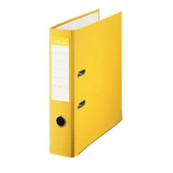 42324 ESSELTE ARCHIVADOR PALANCA FOLIO LOMO ANCHO PP INTERIOR FORRADO EN PAPEL RADO CANTONERAS AMARILLO