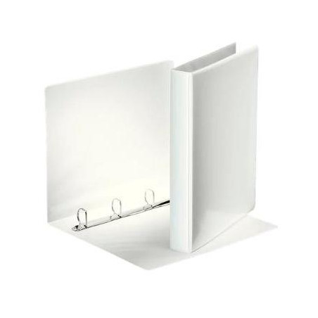 49702 ESSELTE CARPETA CANGURO BÁSICA PERSONALIZABLE 4 ANILLAS MIXTAS 25MM A4 PP BLANCO