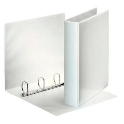 49706 ESSELTE CARPETA CANGURO BÁSICA PERSONALIZABLE 4 ANILLAS MIXTAS 60MM A4 PP BLANCO