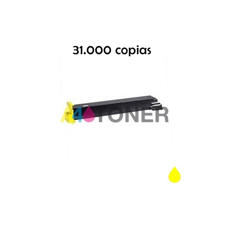 Toner compatible konica TN-711 / TN711 / TN 711 amarillo genérico al toner original Konica Minolta A3VU250