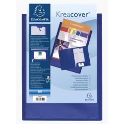 43502E EXACOMPTA CARPETA DE PROYECTOS KREA COVER PERSONALIZABLE A4 POLIPROPILENO AZUL UNITARIA