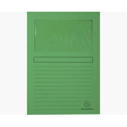 50103E EXACOMPTA SUBCARPETA A4 FOREVER CON VENTANA VERDE 120GR -100U-