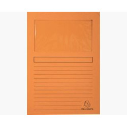 50104E EXACOMPTA SUBCARPETA A4 FOREVER CON VENTANA NARANJA 120GR -100U-