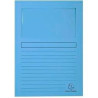 50106E EXACOMPTA SUBCARPETA A4 FOREVER CON VENTANA AZUL CLARO 120GR -100U-