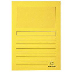 50109E EXACOMPTA SUBCARPETA A4 FOREVER CON VENTANA AMARILLO -100U-