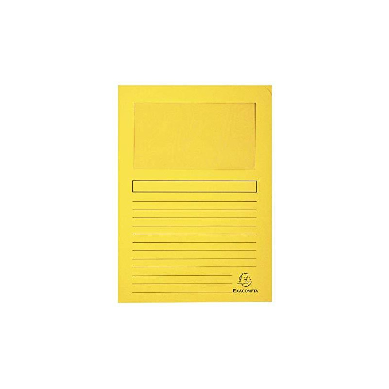 50109E EXACOMPTA SUBCARPETA A4 FOREVER CON VENTANA AMARILLO -100U-