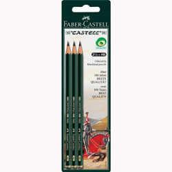 110798 FABER CASTELL LÁPIZ DE GRAFITO 9000 HB BLISTER 3 UD