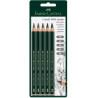 119397 FABER CASTELL LÁPICES DE DIBUJO JUMBO 9000 PACK DE 5 SURTIDOS