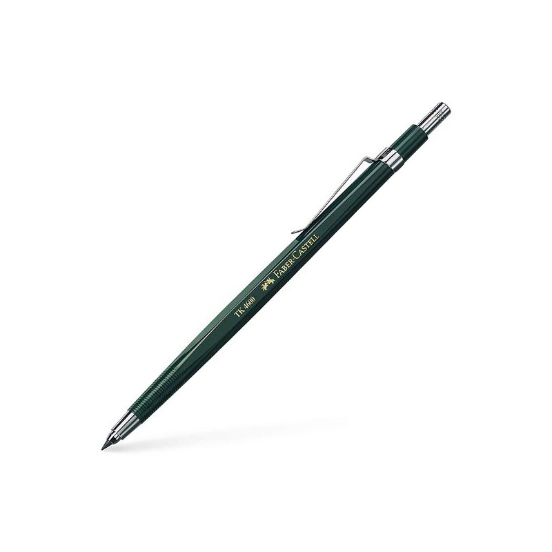 134600 FABER CASTELL PORTAMINAS TK4600 2MM CLIP DE METAL C/AFILAMINAS VERDE