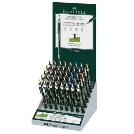 136040 FABER CASTELL PORTAMINAS TK-FINE C/SURTIDOS EXPOSITOR 40 UD