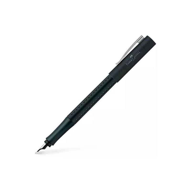 140994 FABER CASTELL PLUMA ESTILOGRÁFICA GRIP 2011 EF NEGRO MATE