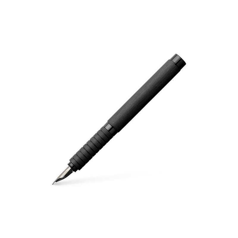 148481-1 FABER CASTELL PLUMA ESTILOGRÁFICA ESSENTIO F ALUMINIO NEGRO MATE