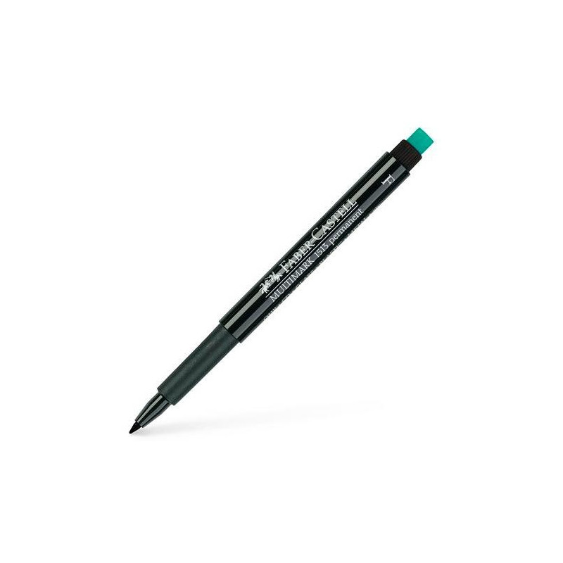 151399 FABER CASTELL ROTULADOR PERMANENTE MULTIFUNCIONAL MULTIMARK F CON GOMA INTEGRADA NEGRO