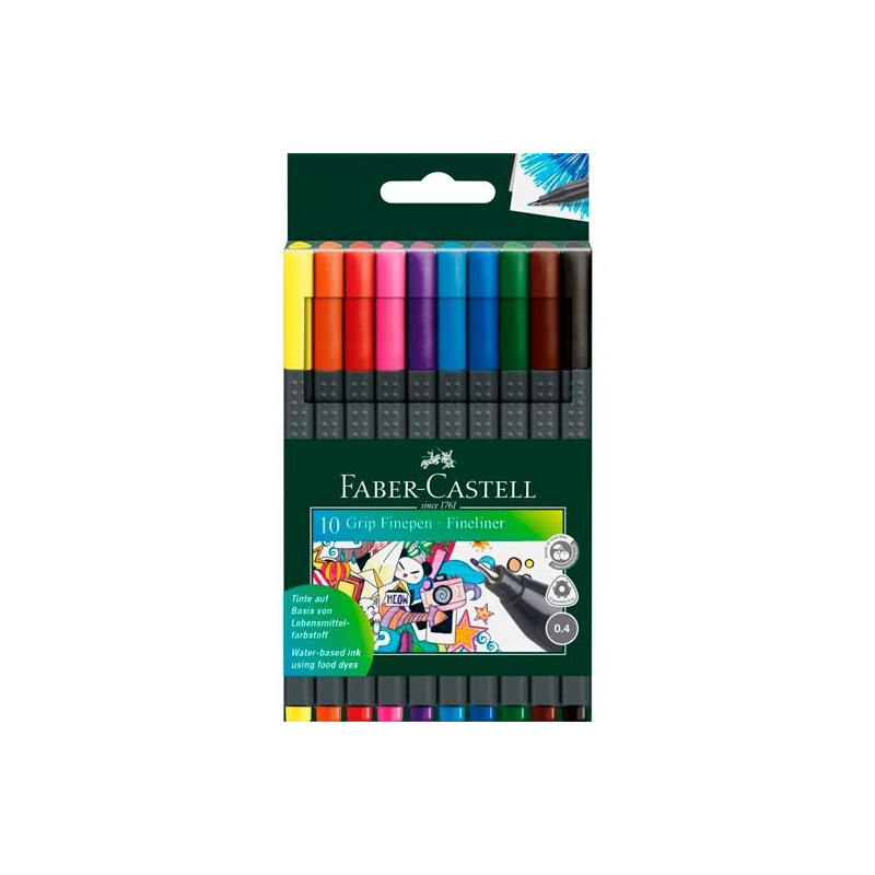 151610 FABER CASTELL ROTULADORES GRIP FINEPEN 0