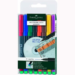 152309 FABER CASTELL ROTULADOR PERMANENTE MULTIMARK 1523 PUNTA S ESTUCHE DE 8 C/SURTIDOS