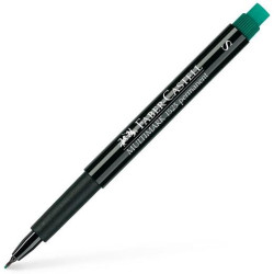 152363 FABER CASTELL ROTULADOR PERMANENTE MULTIFUNCIONAL MULTIMARK S CON GOMA INTEGRADA VERDE