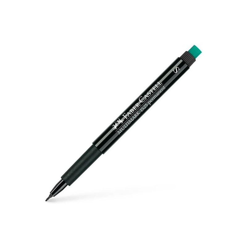 152399 FABER CASTELL ROTULADOR PERMANENTE MULTIFUNCIONAL MULTIMARK S CON GOMA INTEGRADA NEGRO