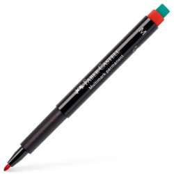 152521 FABER CASTELL ROTULADOR PERMANENTE MULTIFUNCIONAL MULTIMARK M CON GOMA INTEGRADA ROJO